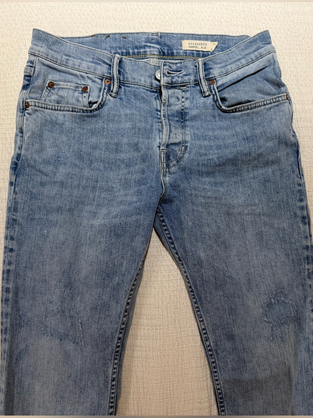 All Saints Light Blue Skinny Men's Jeans